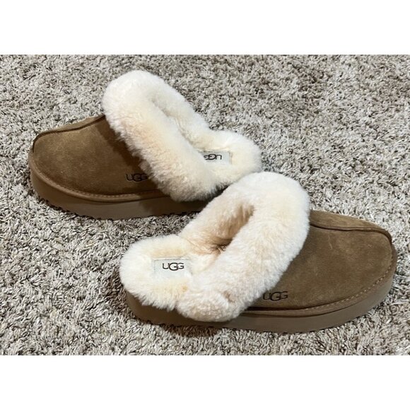 UGG Women's Disquette Slippers Chestnut Model 1122550 New W/O Box ~ Size 9 - Picture 7 of 10